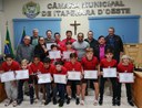 Câmara Municipal presta homenagem à Escola Furacão em Sessão Ordinária