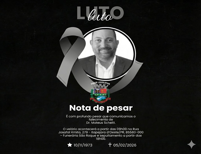 Nota De Pesar- Dr. Mateus Scheitt